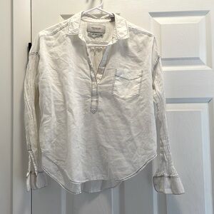 Scotch & Soda White Too with Black Fringe Size XS